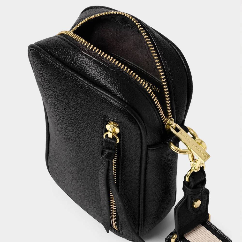 NEW KATIE LOXTON women's hallie small crossbody bag in black